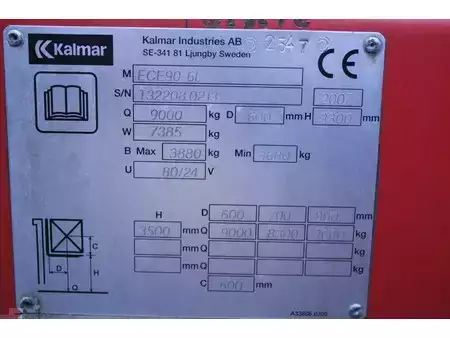 4-wiel elektrische heftrucks 2007  Kalmar ECE90-6L heftruck elektrische (22)