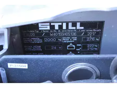 El-pallevogn 2017  Still exu18 palletwagen elektrische bj 2017 (10)