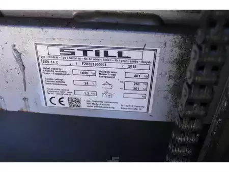 Stacker pedestre 2018  Still exv14c stapelaar elektrische accubj 2023 (10)