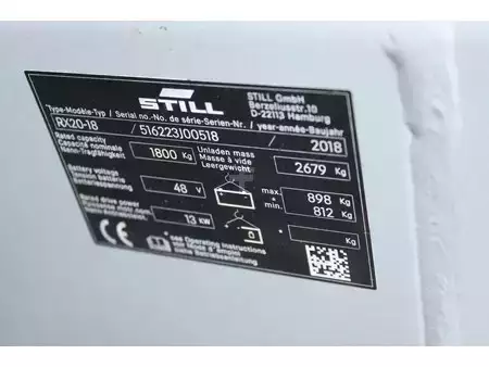 Sähkö - 3 pyör 2018  Still RX20 18 heftruck elektrische triplex sideshift lepelverstelling (18)