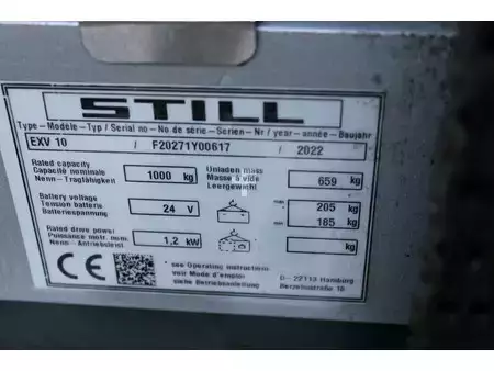 Gerbeurs 2022  Still exv10 stapelaar elektrische bj 2022 (13)
