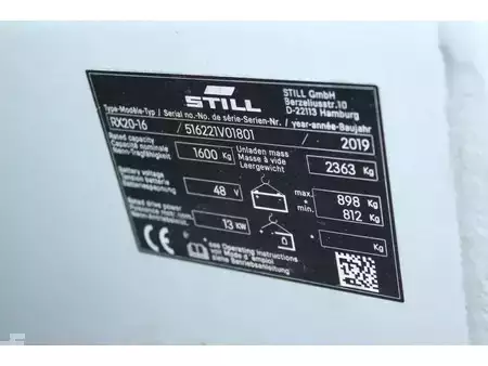3-wiel elektrische heftrucks 2019  Still RX20 16 heftruck elektrische triplex lepelverstelling sideshift (17)
