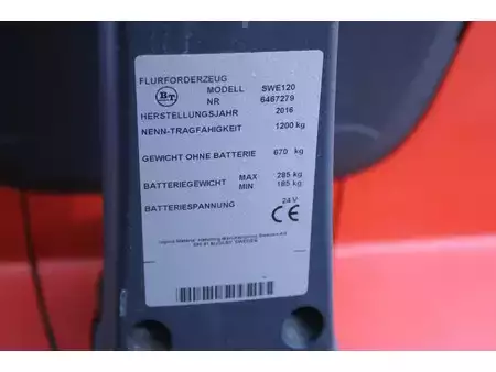 Pinontavaunu 2016  BT SWE120 stapelaar elektrische met 1330 uur (11)