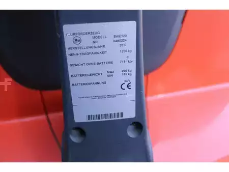 Pinontavaunu 2017  BT SWE120 stapelaar elektrische met 629 uur (11)