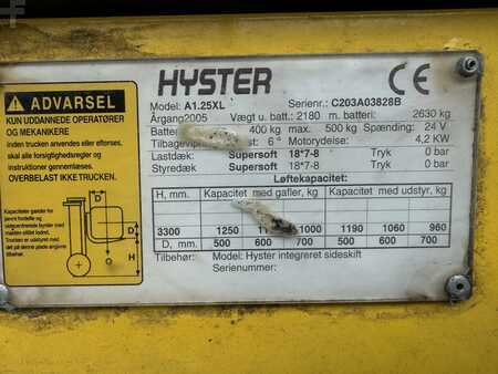 3-wiel elektrische heftrucks 2005  Hyster A1.25XL (8)