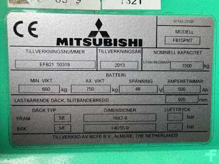 Carrelli elettrici 3 ruote 2013  Mitsubishi FB15PNT (12)