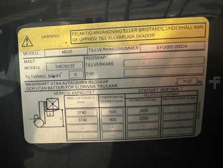 Carrelli elettrici 4 ruote 2018  Unicarriers MX25 (11)