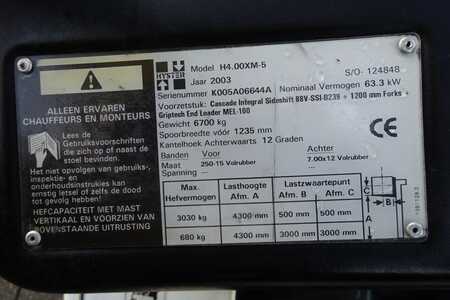 Wózki gazowe 2003  Hyster H4.00 XM (11)