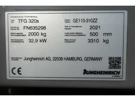 Jungheinrich Heftruck TFG 320s New and Unused