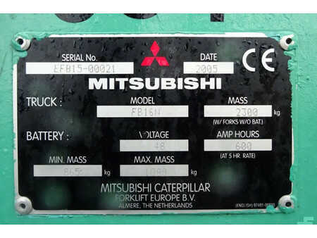 Carrelli elettrici 4 ruote 2005  Mitsubishi Heftruck FB16N (12)