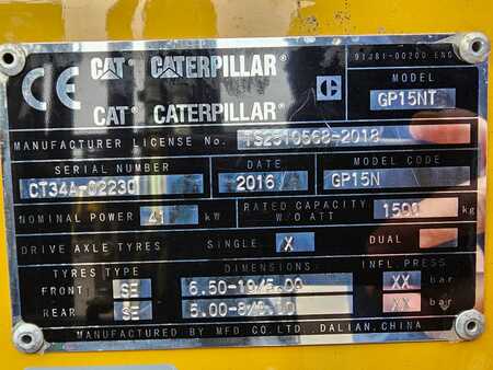 Carretilla elevadora GLP 2016  CAT Lift Trucks GP15NT  (13)