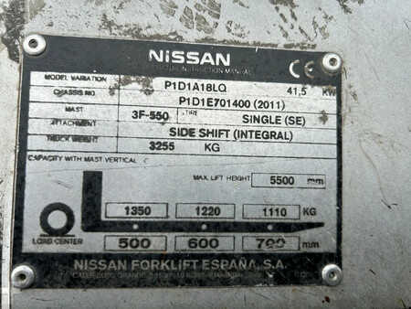 Dieselový VZV 2011  Nissan Heftruck P1D1A18LQ (11)
