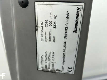 Gas gaffeltruck 2018  Jungheinrich Heftruck TFG320s (10)