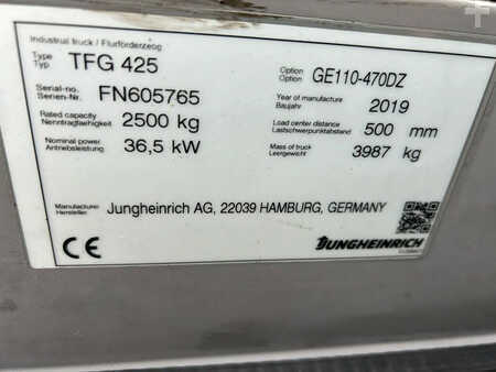 Gázüzemű targoncák 2019  Jungheinrich Heftruck TFG 425s (14)