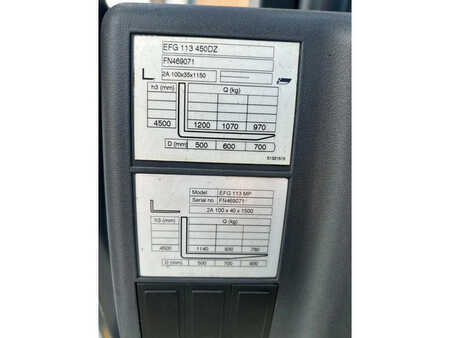 Carrelli elettrici 3 ruote 2014  Jungheinrich Heftruck EFG 113 (7)