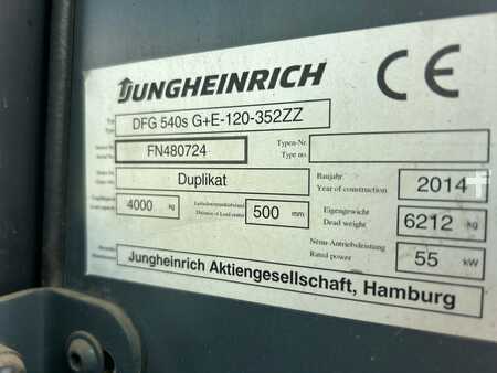 Diesel gaffeltruck 2014  Jungheinrich DFG 540S (14)