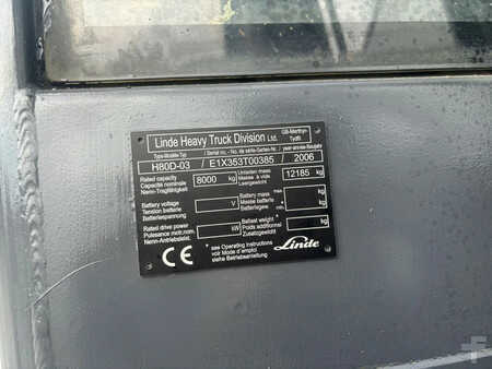 Chariots élévateurs diesel 2006  Linde Heftruck Diesel H80D-03 (10)