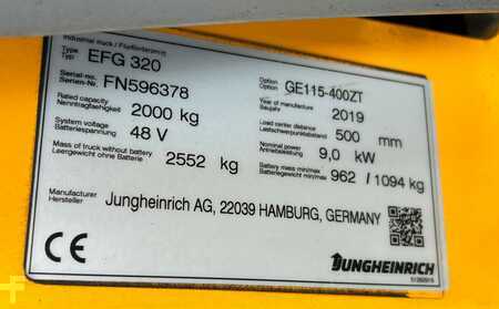 Elektrisk- 4 hjul 2019  Jungheinrich EFG320SP (14)