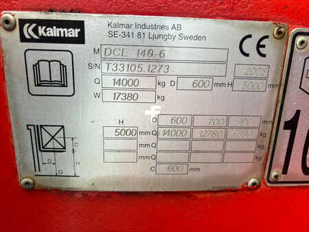 Dieselstapler 2005  Kalmar Heftruck DCE 140-6 (10)
