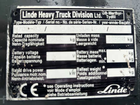 Carretilla elevadora diésel 2007  Linde H70D Heftruck Diesel (10)