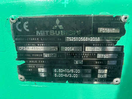 LPG heftrucks 2014  Mitsubishi Heftruck FG18NT (8)