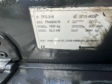 Treibgasstapler 2015  Jungheinrich Heftruck TFG316 (6)