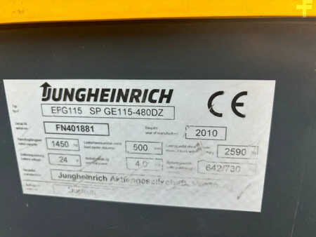 Carrelli elettrici 3 ruote 2010  Jungheinrich Heftruck EFG115 (9)