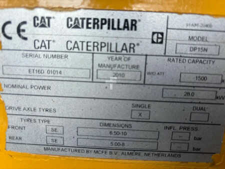 Chariots élévateurs diesel 2010  CAT Lift Trucks DP15N Diesel Heftruck (6)