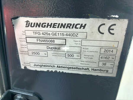 Chariots élévateurs GPL 2014  Jungheinrich Heftruck TFG425s (9)