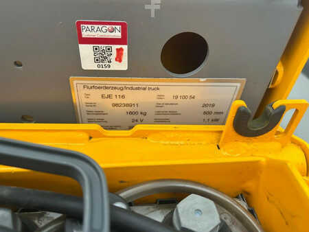 Porta-paletes elétrico 2019  Jungheinrich Pallettruck EJE116 (6)