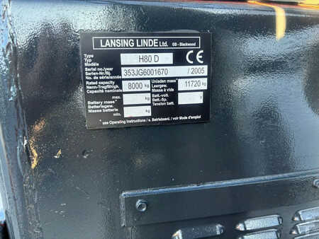 Dieselový VZV 2005  Linde Heftruck Diesel H80D (9)