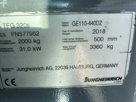 LPG VZV 2018  Jungheinrich Heftruck TFG320s (8)