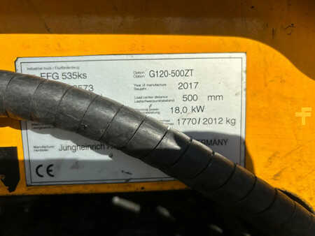 Elektro čtyřkolový VZV 2017  Jungheinrich EFG535ks Heftruck (7)