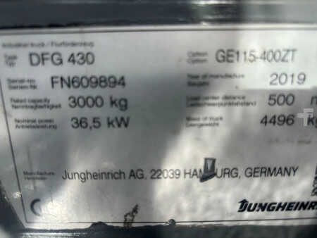 Diesel gaffeltruck 2019  Jungheinrich DFG430 Heftruck Diesel (8)