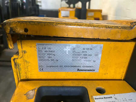 Lavtløftende truck 2015  Jungheinrich EJE 120 Pallettruck (3)