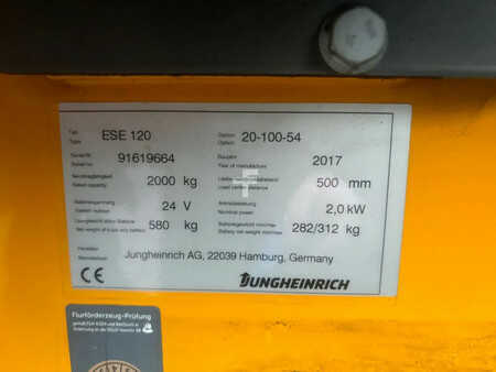 Ledestabler 2017  Jungheinrich orderpicker ESE 120 (5)