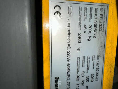 Sähkö - 4 pyör 2019  Jungheinrich EFG320 Heftruck (9)