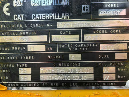 Gas gaffeltruck 2019  CAT Lift Trucks GP25N Heftruck (10)