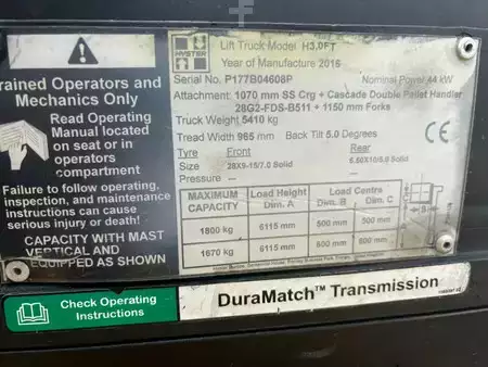 Carretilla elevadora GLP 2016  Hyster H3.0 FT Heftruck (10)