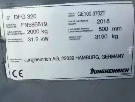 Carretilla elevadora diésel 2018  Jungheinrich DFG320 Heftruck Diesel (8)