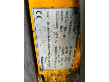 Elektrisk- 4 hjul 2018  Jungheinrich EFG 216k Heftruck (6)