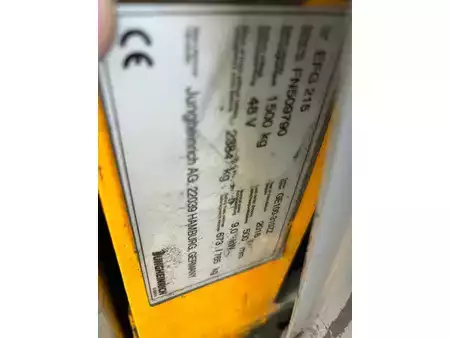 Carrelli elettrici 4 ruote 2016  Jungheinrich EFG 215 Heftruck (5)