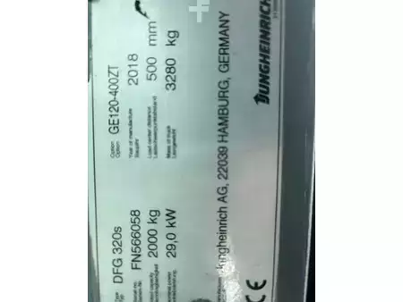 Carretilla elevadora diésel 2018  Jungheinrich DFG320s Heftruck Diesel (10)