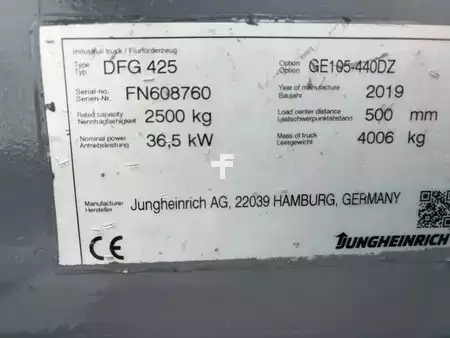 Carretilla elevadora diésel 2019  Jungheinrich DFG425 Heftruck Diesel (6)