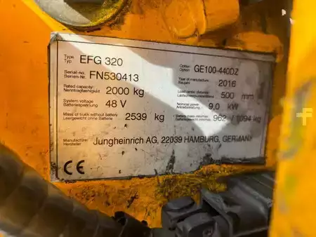 Elektrisk- 4 hjul 2016  Jungheinrich EFG320 Heftruck (7)