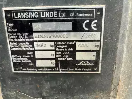 Zijlader 2002  Linde S40 Sideloader Diesel (8)