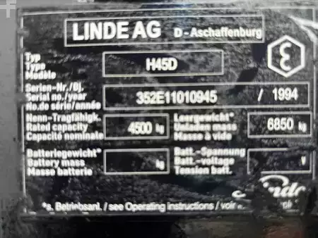 Diesel heftrucks 1994  Linde H45 Heftruck Diesel (11)