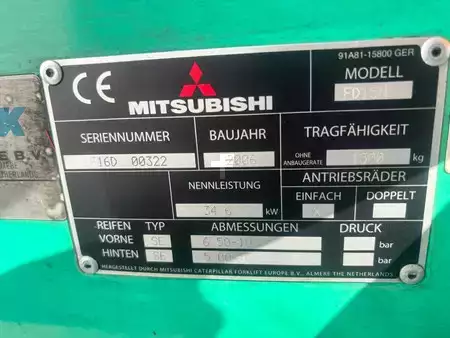 Diesel heftrucks 2006  Mitsubishi FD15N Heftruck Diesel (8)