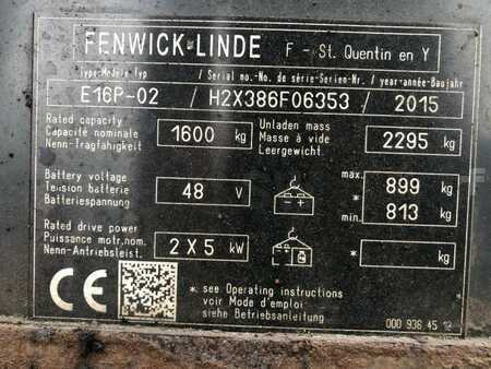 Elektro čtyřkolový VZV 2015  Fenwick E16P-02 (6)