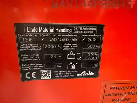 Transpalettes électriques 2015  Linde T20S (5)